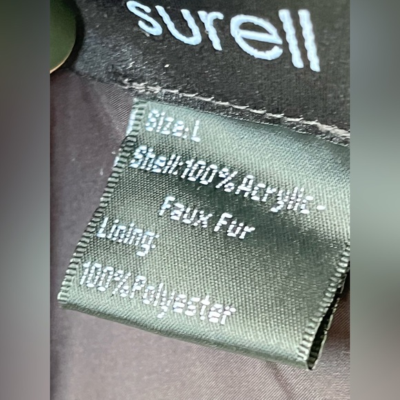 Surell Grey Faux Fur Jacket - Picture 6 of 8